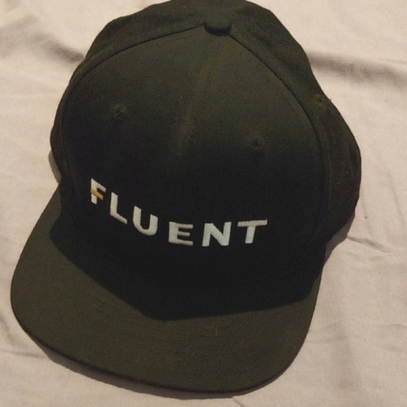 Fluent Other - Black Fluent Snap Back Cap * One Size * Adjustable * Black & Yellow